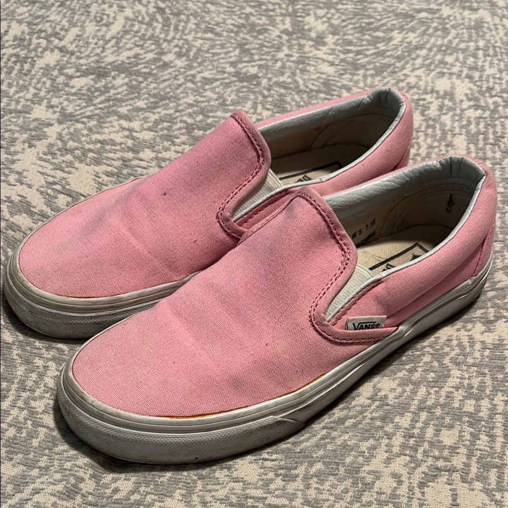Vans Pink Slip-On Sneakers